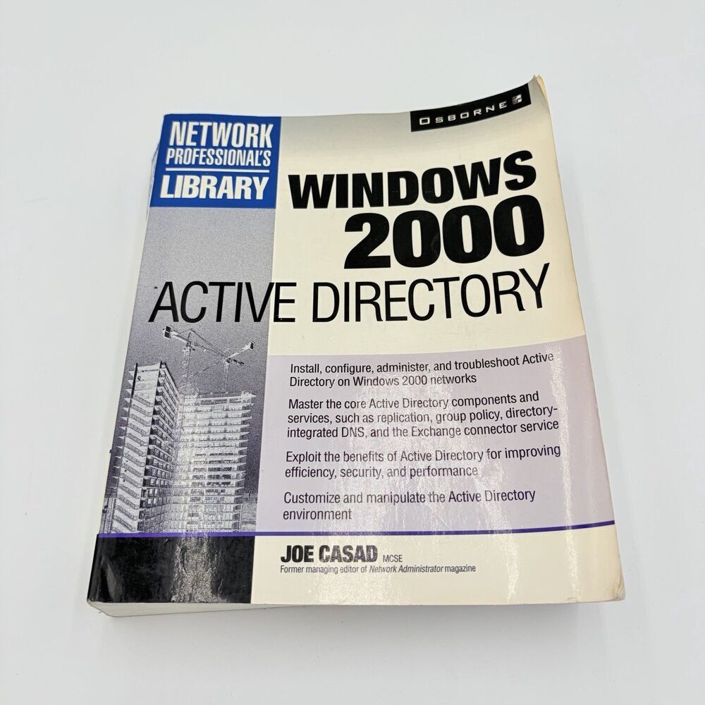 WINDOWS 2000 ACTIVE DIRECTORY Network Professional’s Library Joe Casad PB